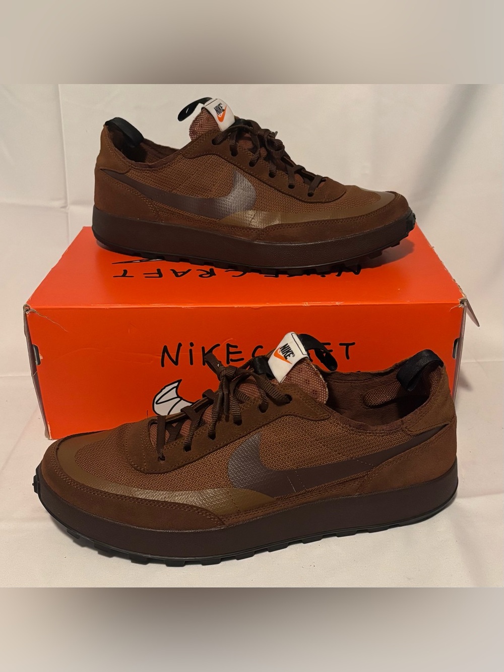 Nike General Purpose Shoe Tom Sachs Field Brown DA6672-201 Men’s Size 14/W 15.5